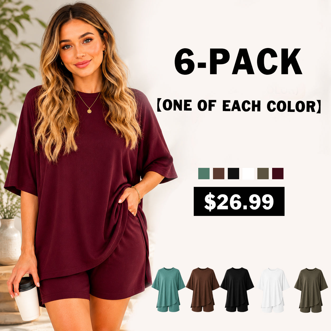 🌸2026 Limited Hot Sale 49% OFF🌸Women's Summer Casual Loose Two-piece Set💃